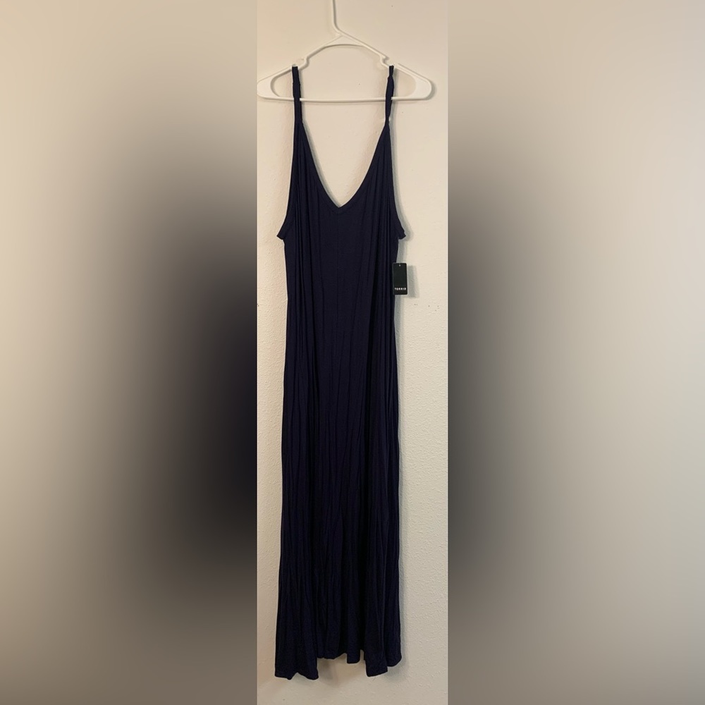 Torrid Size 3 (22-24) Navy Maxi Dress